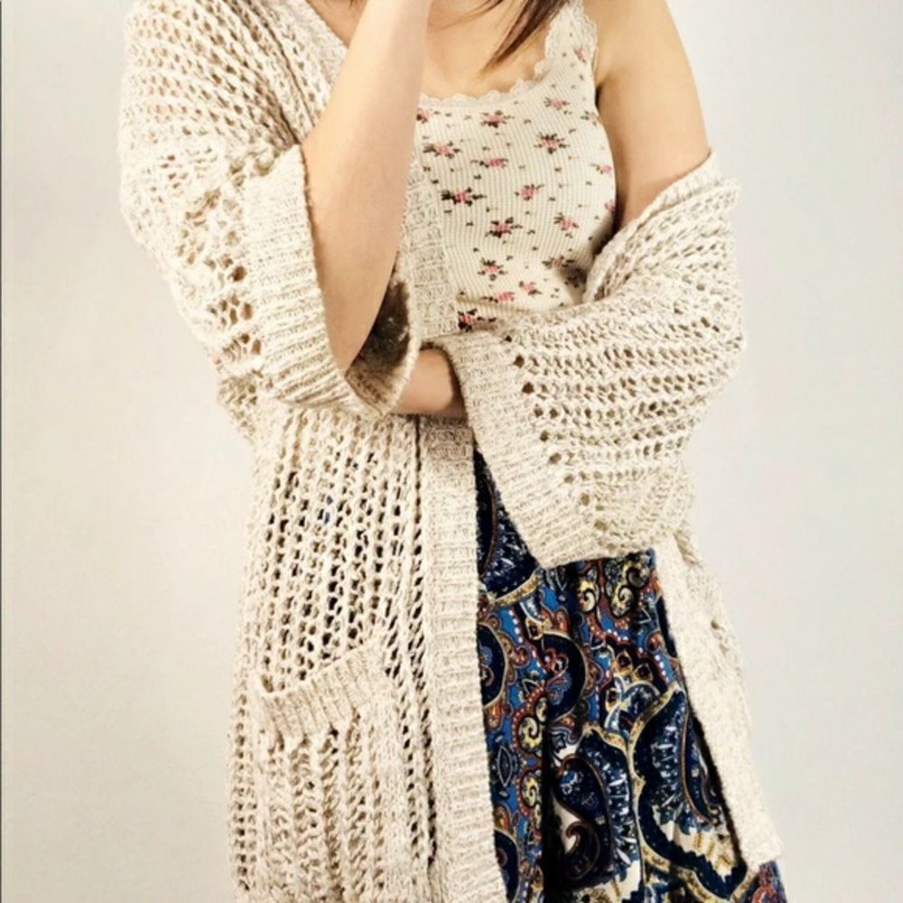 ✨2xHP✨Free People Open Knit Open Oversized Cardigan✨